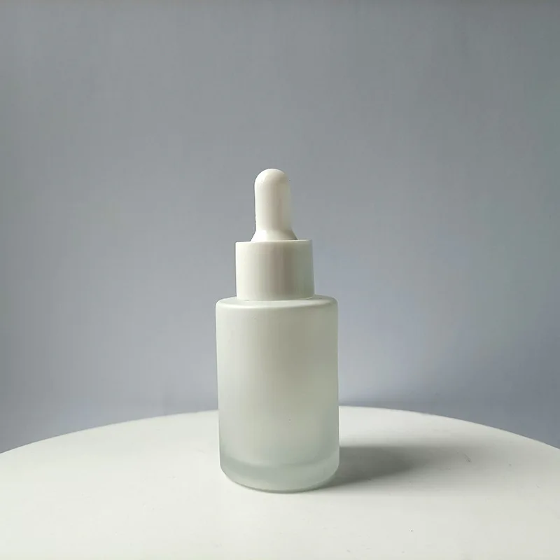 20ml 30ml 40ml cosmeticskin care essential oil essence packaging frosted glass flat shoulder matte serum dropper bottle with box