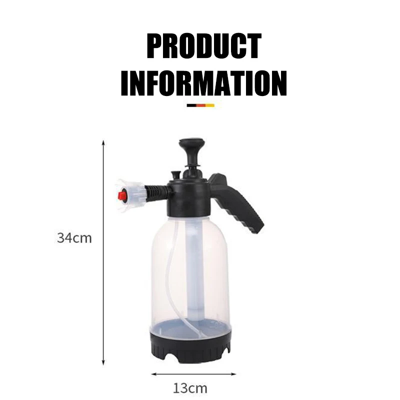 Car foam sprayer 2L Multi-Purpose Hand Pump Cleaning Water Spray foam sprayer car wash Hand Pressed Watering Pot