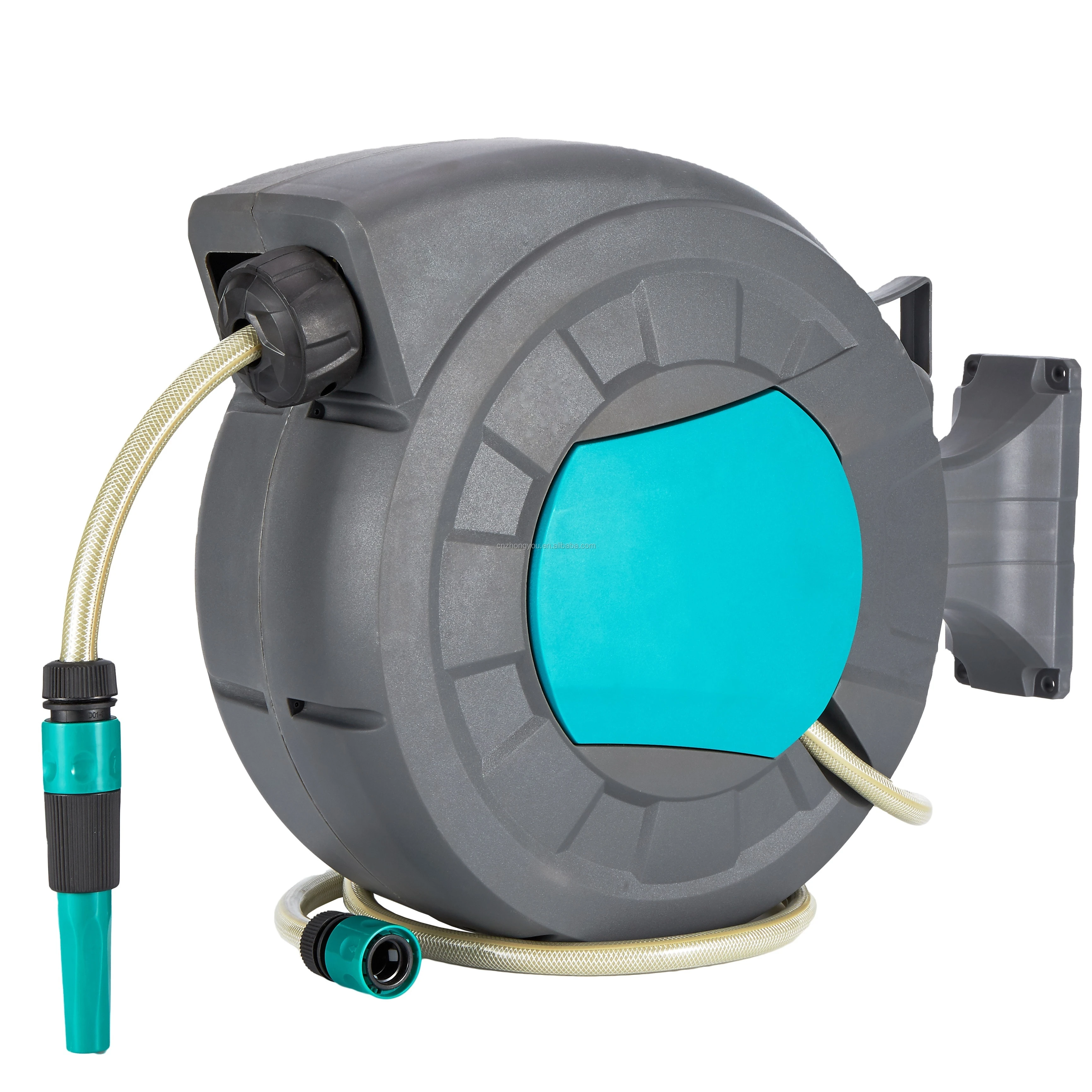 1/2' Auto Wall Mounted Rewindale Water Hose Holder Pressure Washer Plastic Retractable Water Hose Reel