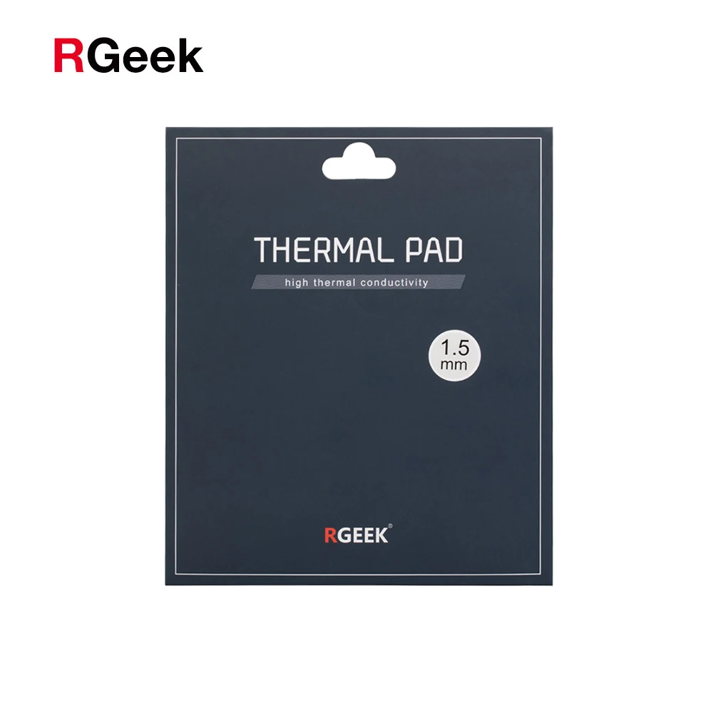 RGeek 100x100 мм 0,5 мм 1 мм 1,5 мм 2 мм 12,8 Вт/мК термопрокладка Gpu силиконовая смазка серые термопрокладки ЦП