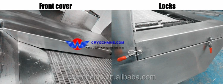 Промышленное оборудование для быстрого замораживания продуктов, туннель для замораживания жидкого азота