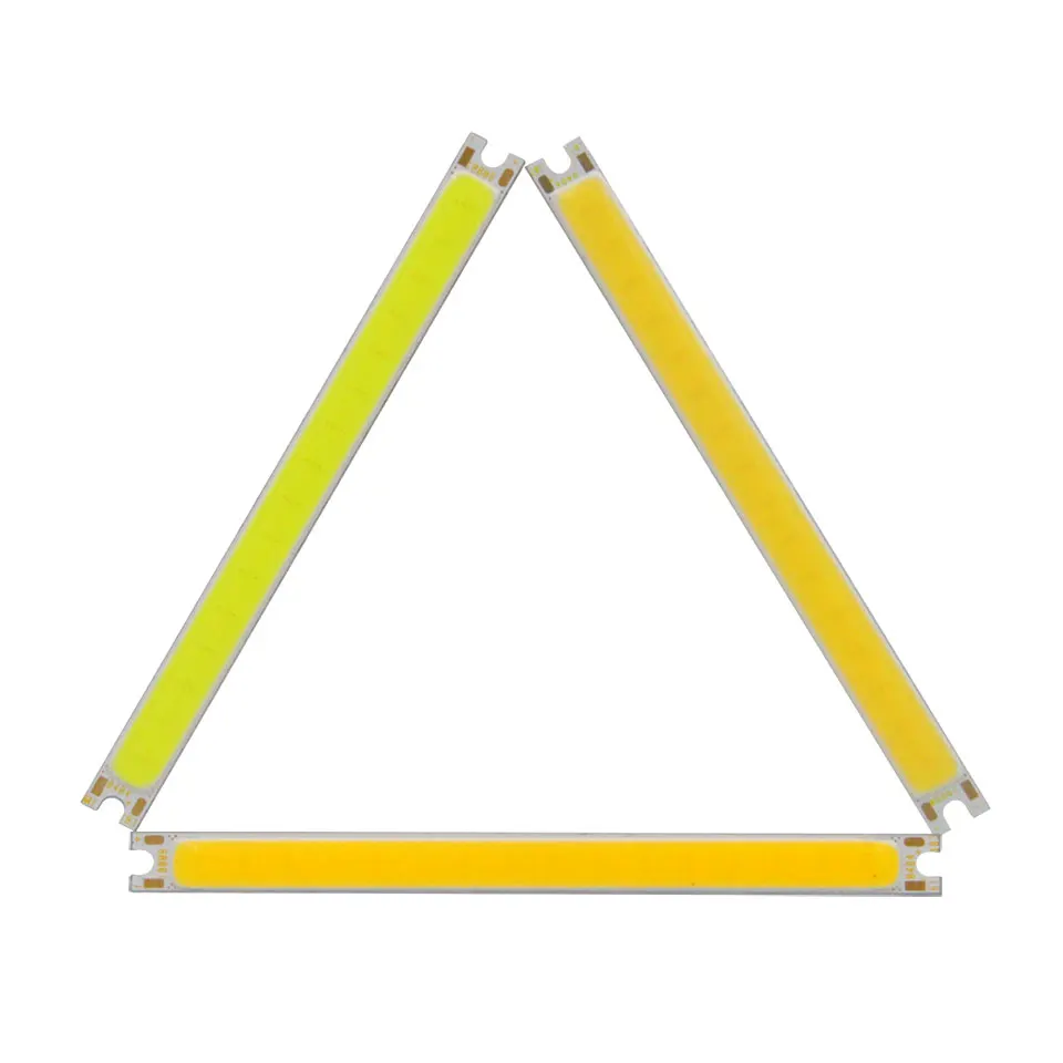 100x8mm COB LED Light Strip 12V 5W Warm Natural Cold White LED Chip for Car Table lamp Working Lights DIY 100mm 10cm COB Bar