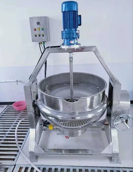 Industrial Electric Cooker Sugar Cooking Pot With Mixer