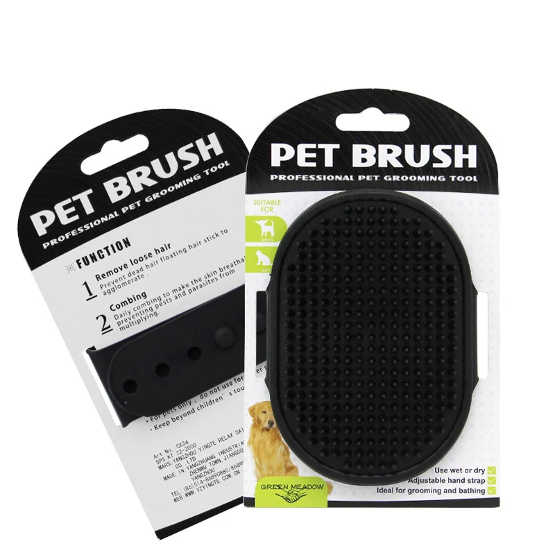 Dog Cat Bath Massage Brush For Dogs Grooming And Care Dog Supplies Soft Safety Silicone Pet Accessories