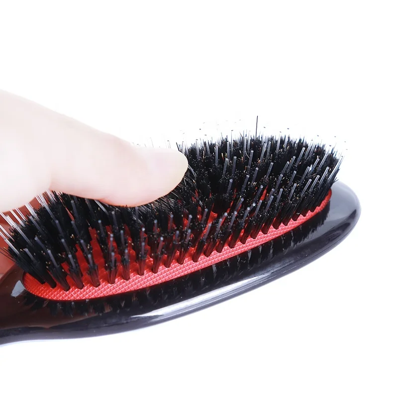 1PC Oval Boar Bristle & Nylon Hair Comb Anti-static Hair Scalp Massage Comb Hair Brush Styling Tool