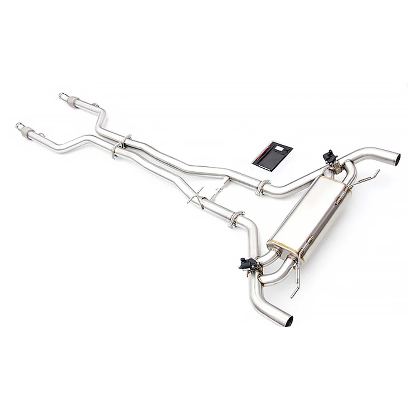 Hot Sale High Quality Stainless Steel Middle Rear Muffler Custom Logo Flexible Exhaust Pipe for Mercedes-Benz Glc 43