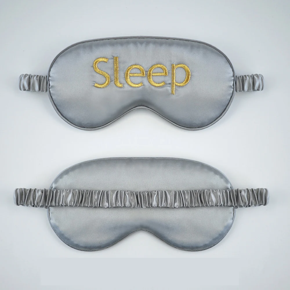 Factory Wholesale Smooth Customized Digital Print Satin Travel Sleep Cover with Elastic Strap