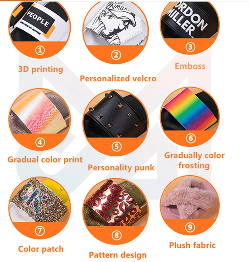 Bosirui Sandals Summer Flat Shoes Custom Slides slippers for man Strap Womens EVA Round  Slippers 3d Printed Sandals BSR-C193