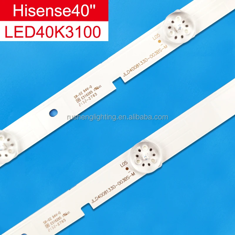 RS-205 High quality JL.D40081330-003BS-M 3pcs*8leds/set 3v 760mm  TV Backlight Strip for Hisense 40inch