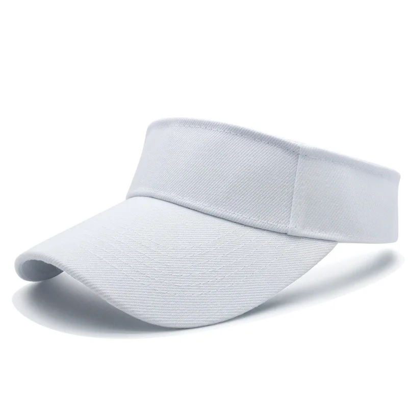 Wholesale custom logo visor hats,Sun Sports Cycling Cotton Plain Visor Top Empty Hat,Outdoor Tennis Golf Adjustable Sun Visors