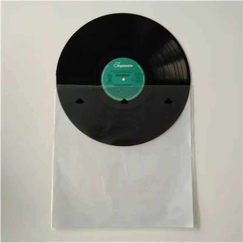 Custom logo printed MOFI type HDPE 12 inch turntable lp vinyl record storage inner sleeves