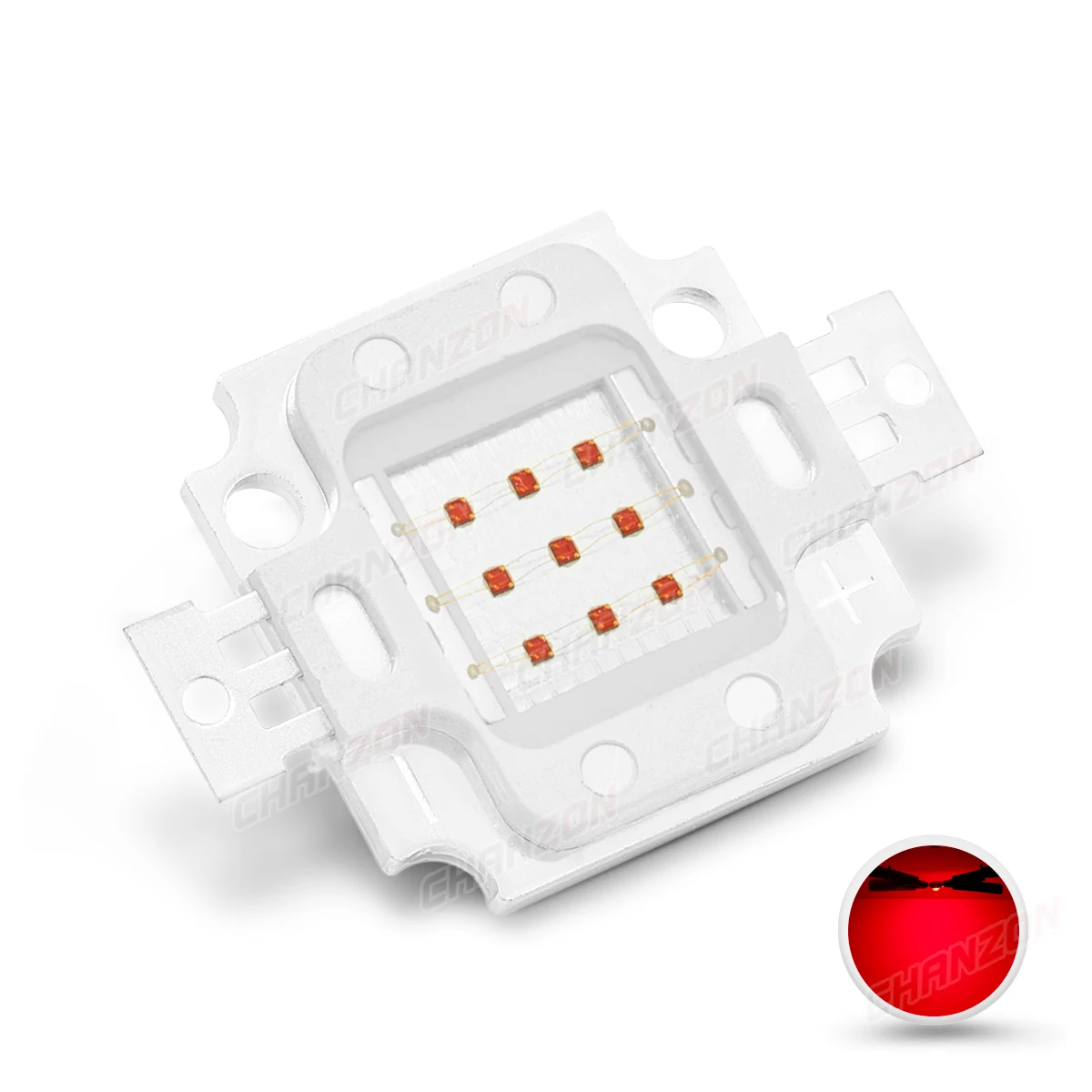 Red LED High Power LED Chip 10W (900mA) COB  Light Emitter Components Diode Red Light Lamps