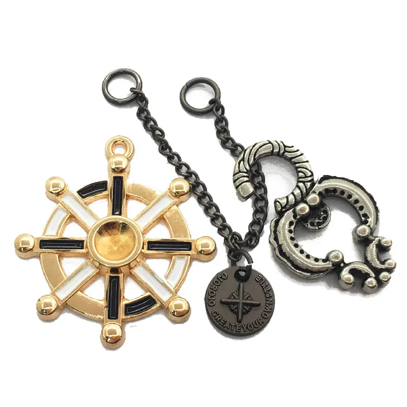 Clothing Brand Luxury Waterproof Circle Custom Logo Tags Label Golden Metal Plates For Swimwear