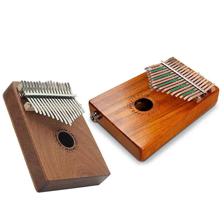 
China Manufacturers New Style African 17 Keys Bass Wooden Acacia Koa Maple Mahogany Solid Wood Thumb Mbira Finger Piano Kalimba 