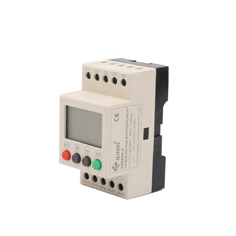 JVR800-2 LCD Display 3 Phase Protector Voltage Monitoring Relay