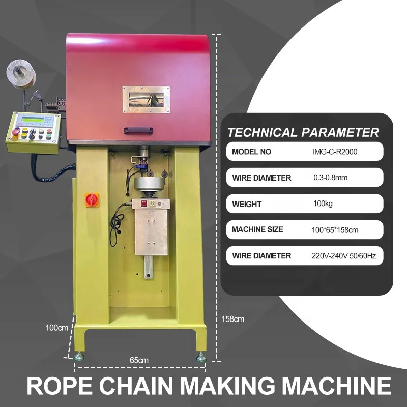 Automatic high-speed rope chain production machine
