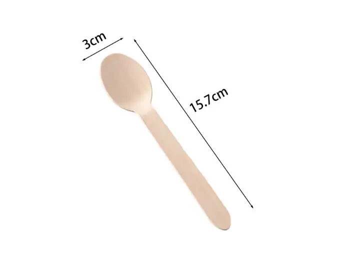 Environmentally Friendly Degradable Portable Birch Wood Cutlery Set Wooden Spoon Knives Fork for Restaurants Food Serving