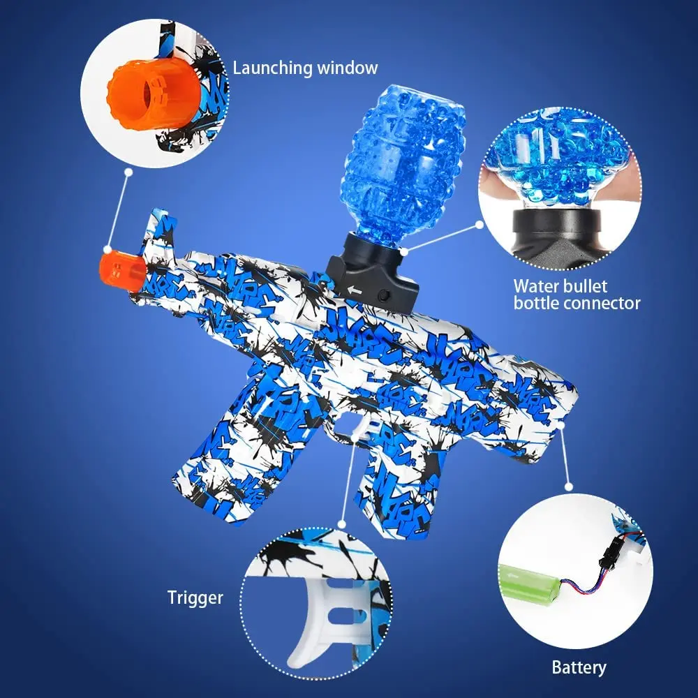 plastic shell ejection toy soft bullet gun airsof sniper battery powered water gun electric rifle rx akm 47 gel blaster gun