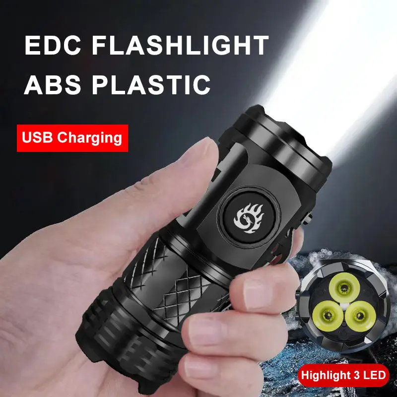 Factory Price White Laser USB Rechargeable Outdoor Portable 1000m Long-Range Eyed Monster LED Torch Light Tactical Flashlight