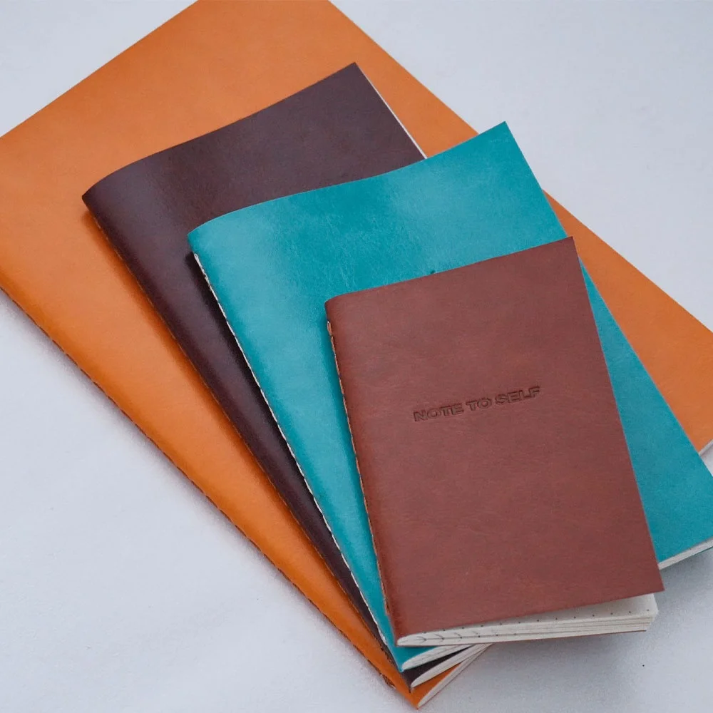 Business promotional items  free sample custom A5 A6 A7 recyclable soft cover dot lined blank PU leather notebook