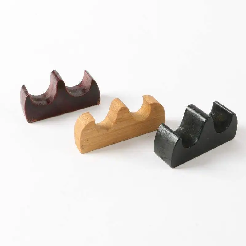 Classic Chinese Writing Brush Rest Stand Wooden Calligraphy Brush Holder for Beginning Calligraphy Practice Painting