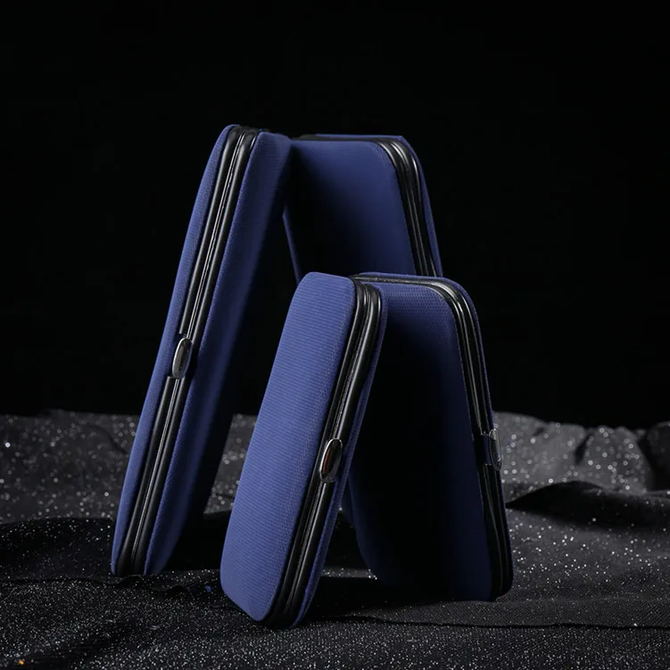 SZ337 wholesale blue series stainless steel at home manicure set nail cutter clippers pedicure kit