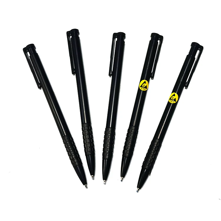 
Factory Supplier Plastic Material ESD Antistatic Ballpoint Pen for Cleanroom Use 