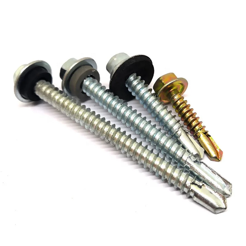 Stainless steel Hex head self drilling Screw 14# for roof sheet