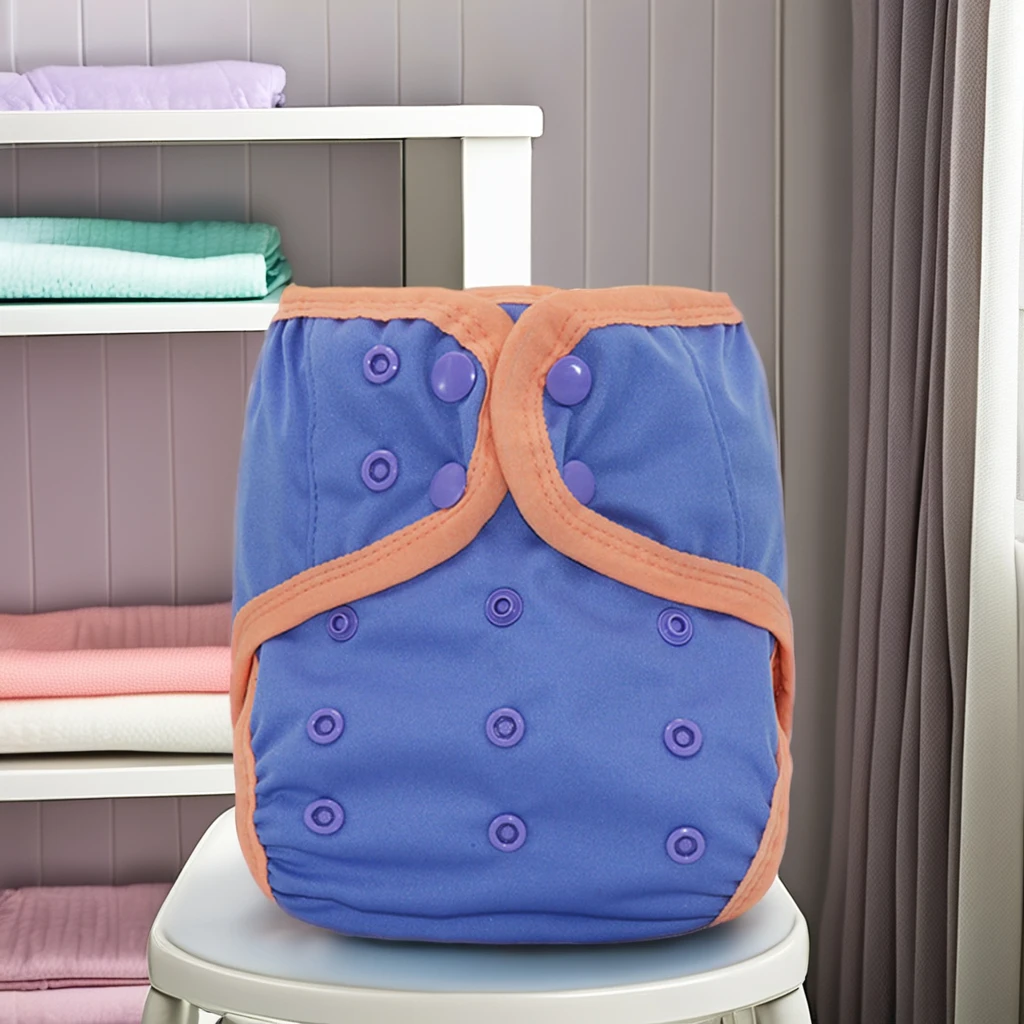 Newborn One-Size Pocket Cloth Diaper Cover Soft Absorbent Printed Design Made Bamboo Bamboo Charcoal Microfiber PUL Material