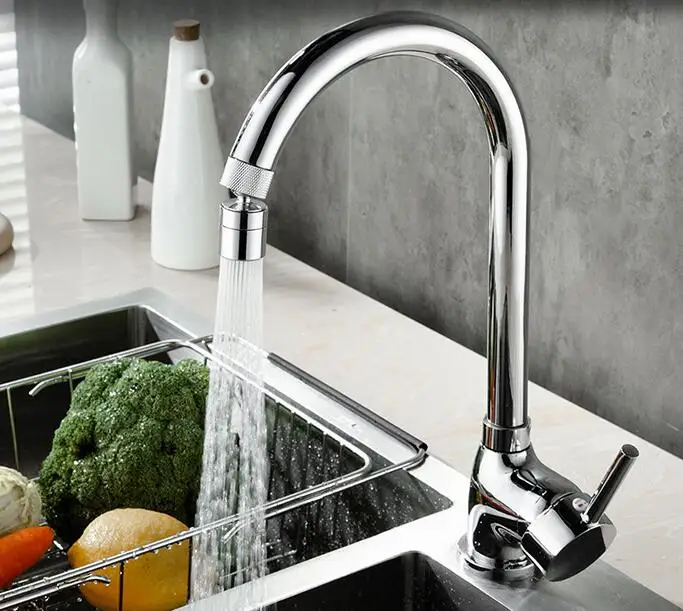silver color Faucet booster sprinkler tap water splashproof filter kitchen water filter nozzle