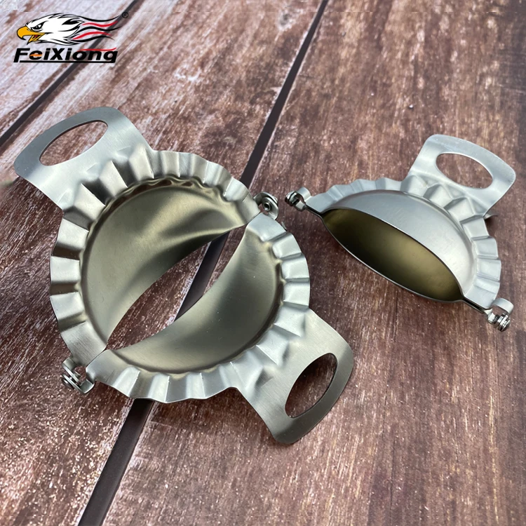 RTS Stainless Steel Dumpling Mould Maker Pastry Tool Manual Dumpling Mold