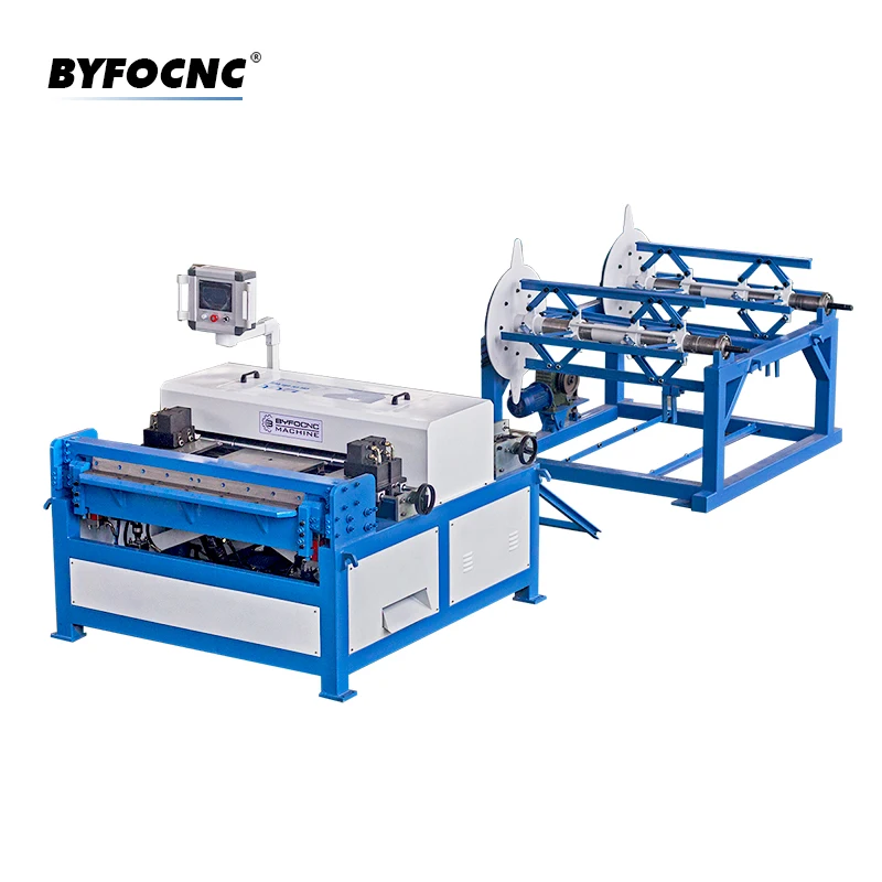 HVAC rectangular making machine line III Air conditioner Auto pipe duct production machine line 3 sheet metal processing tool