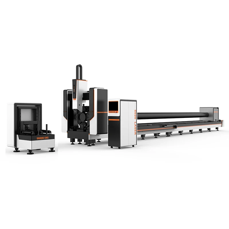 Lasertube system for 3D laser cutting of large diameter tubes and structural steels beams