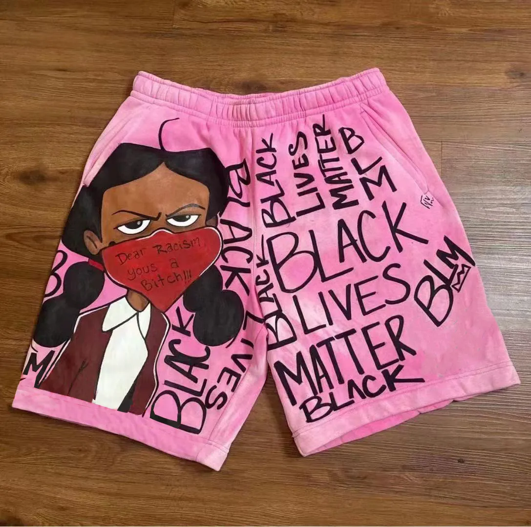 
Mens Active Athletic Sublimated Shorts Quick Dry Training Short Pants Elastic Waist Cotton Cartoon Shorts 