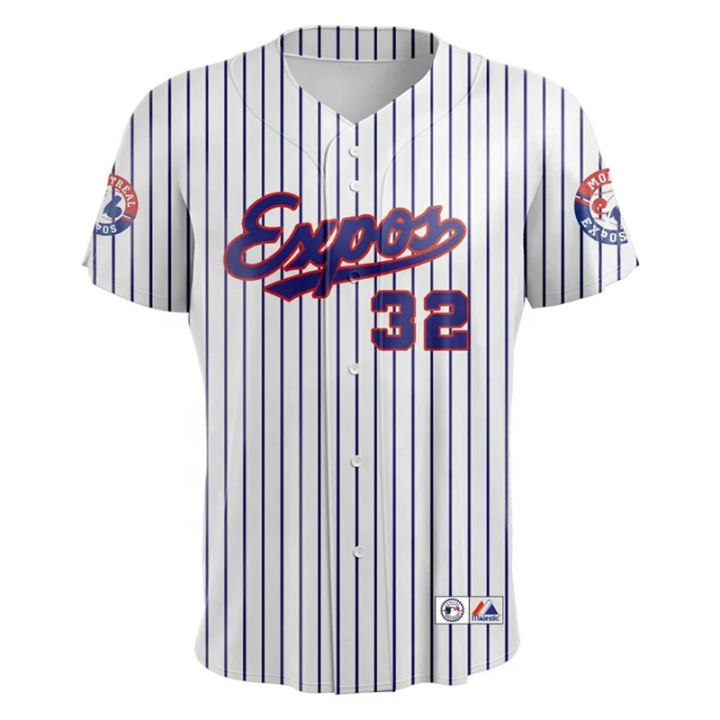 Factory Custom Low MOQ Sportswear Blank Sublimation Polyester Embroidery Customization Vintage Baseball Jersey