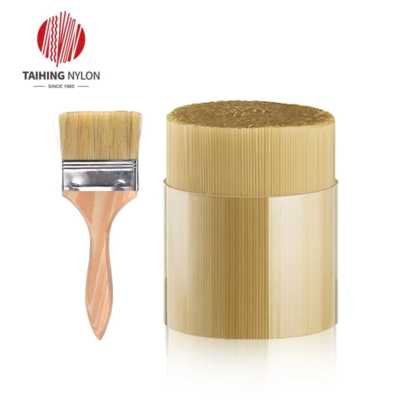 
High quality professional painting tools accessories PET nylon synthetic bristle for paint brushes 