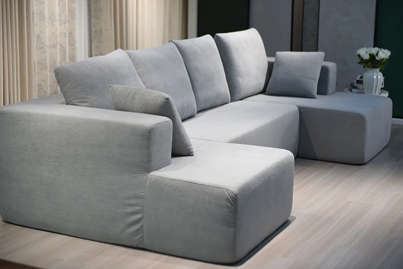 Compressed sofa set furniture couches luxury living room minimalist velvet  modern fabrics semi round couch compressed