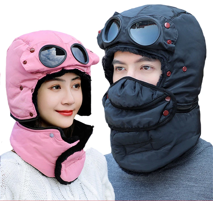 
Wholesale Sales Adjustable Of New Lei Feng Hat, Plus Fleece Cold Cycling Ear Warmer Cotton Hat Russian Ushanka 