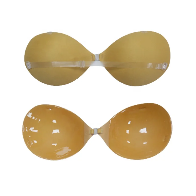Front Closure Lift Push Up Seamless Bra Super Push Up Bra Silicone Bra With Strap