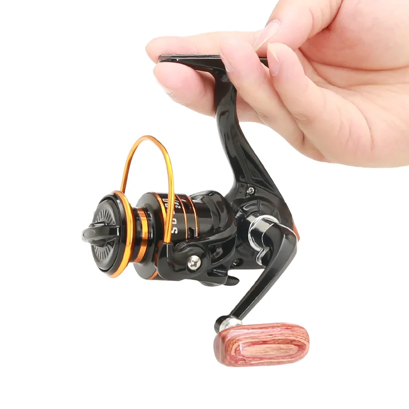 Light weight aluminum spool  mini fishing carp reel 800 series 5.2:1 for stream river lake fishing