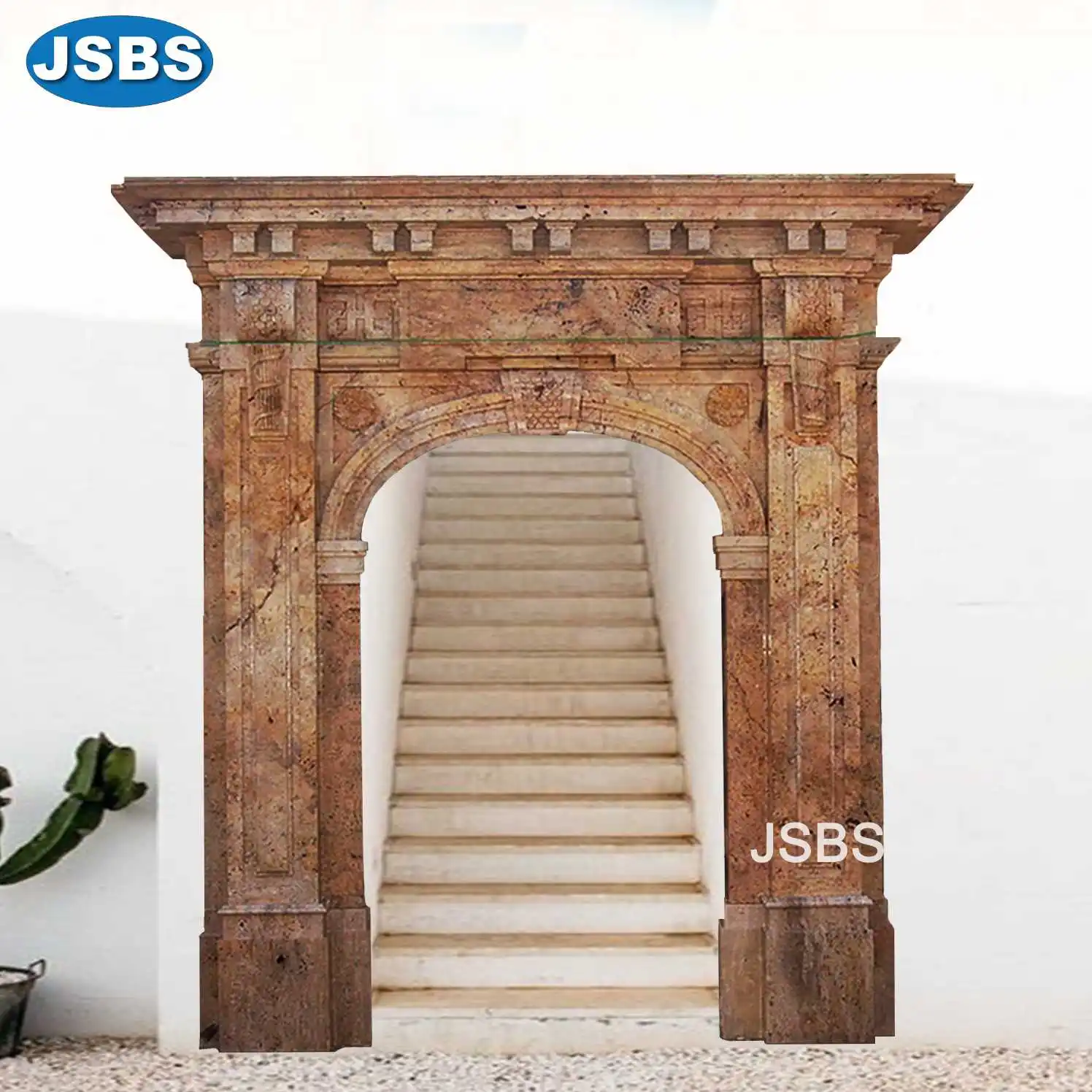 Luxury Decorative Hand Carved Marble Arch Shaped Windows