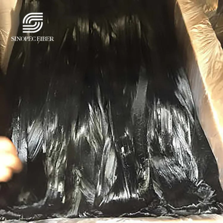 Polyamide Nylon 6 Flock Tow 1.5D Semi Dull Virgin Dope Dyed Black Electrostatic Flocking