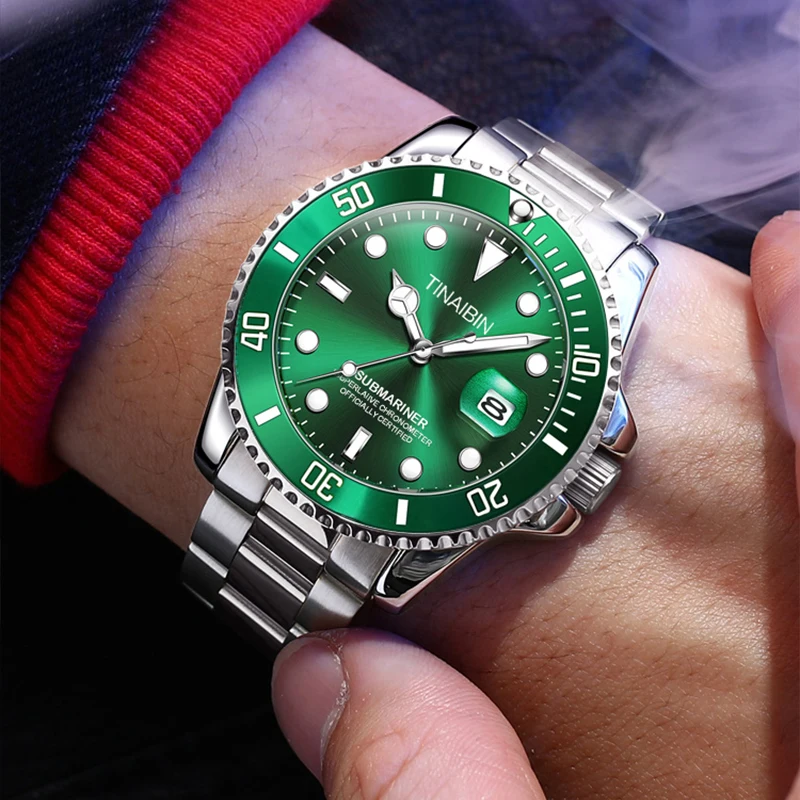 Automatic Movement Full Stainless Steel Band Dial Luxury Wrist Mechanical Watch for men 8865
