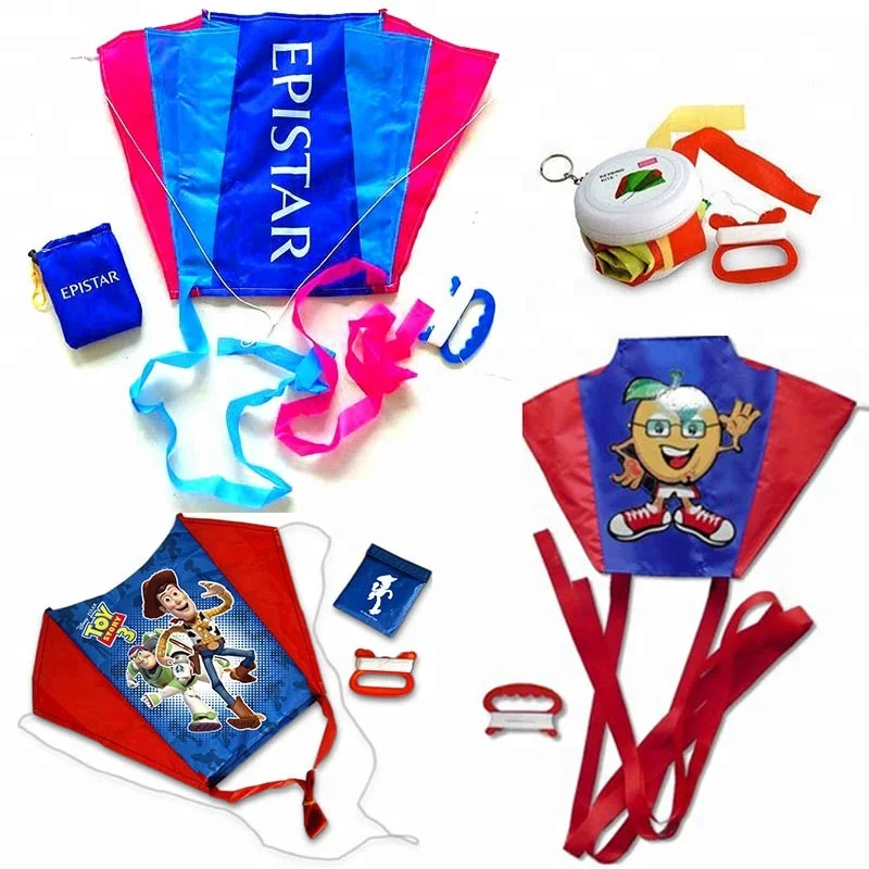 mini rainbow pocket kite for children from weifang yuanfei kite factory