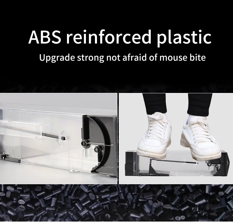 Large Easy Installation Multi Catch Plastic Reusable No Kill Humane Tunnel Mouse Trap