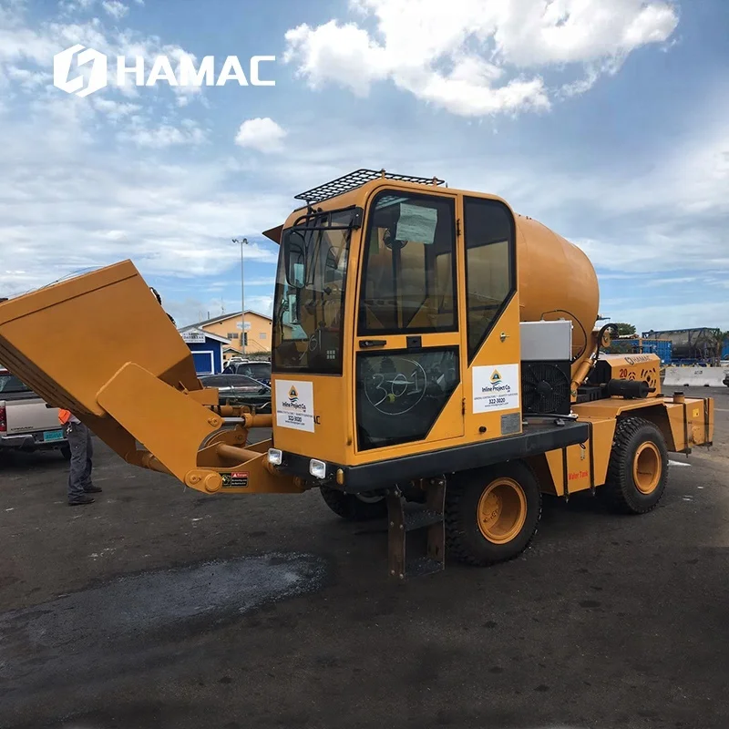 Кармикс дизельный Бетономешалка гидравлическая машина самозагружающая мобильная портативная Бетономешалка