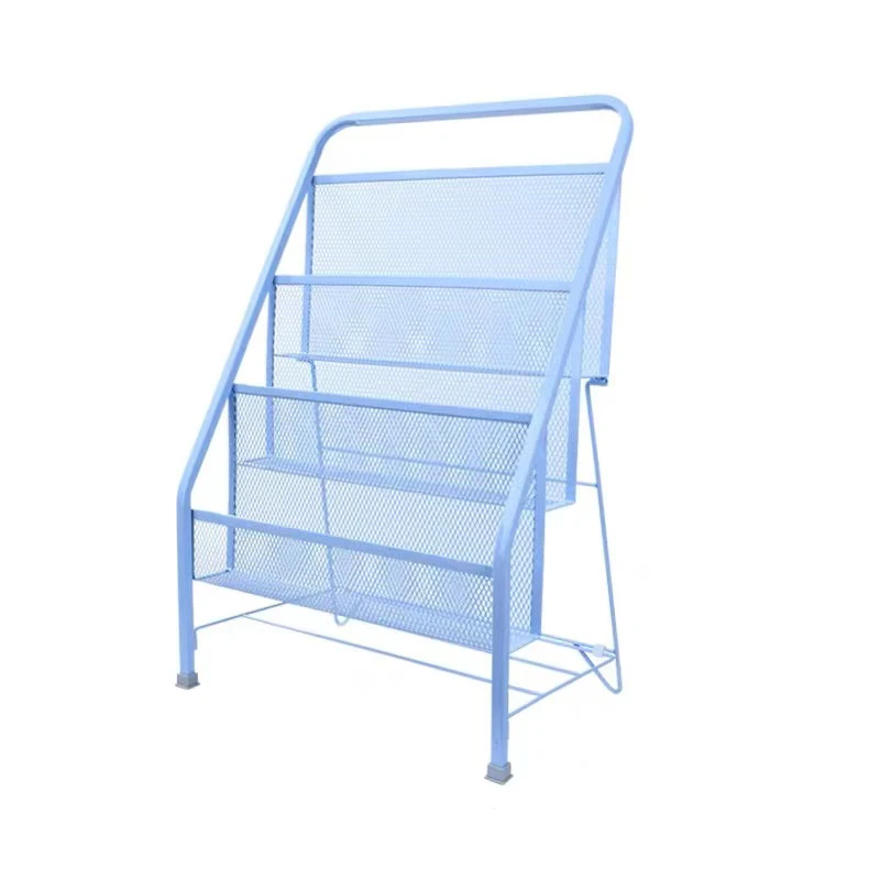 Hot selling newspaper store metal rack multi layers sizes photo booth magazine display stand for brochure