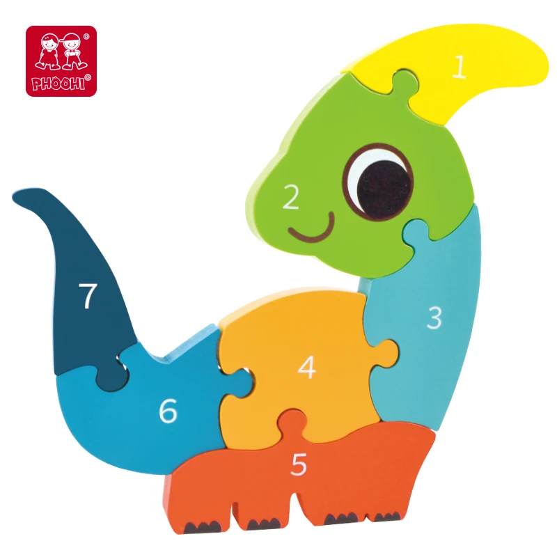 Puzzle Toy For Baby Kids Wood Jigsaw Puzzle Cartoon Toy Charming Educational Wooden Tooky Puzzle Toy