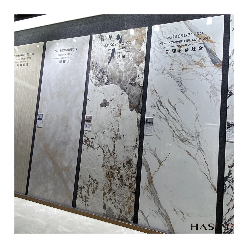 1600x3200MM Format Big Size Slab Porcelain Tile Popular Design Marble Look Sintered Stone Slabs High Glossy For Wall