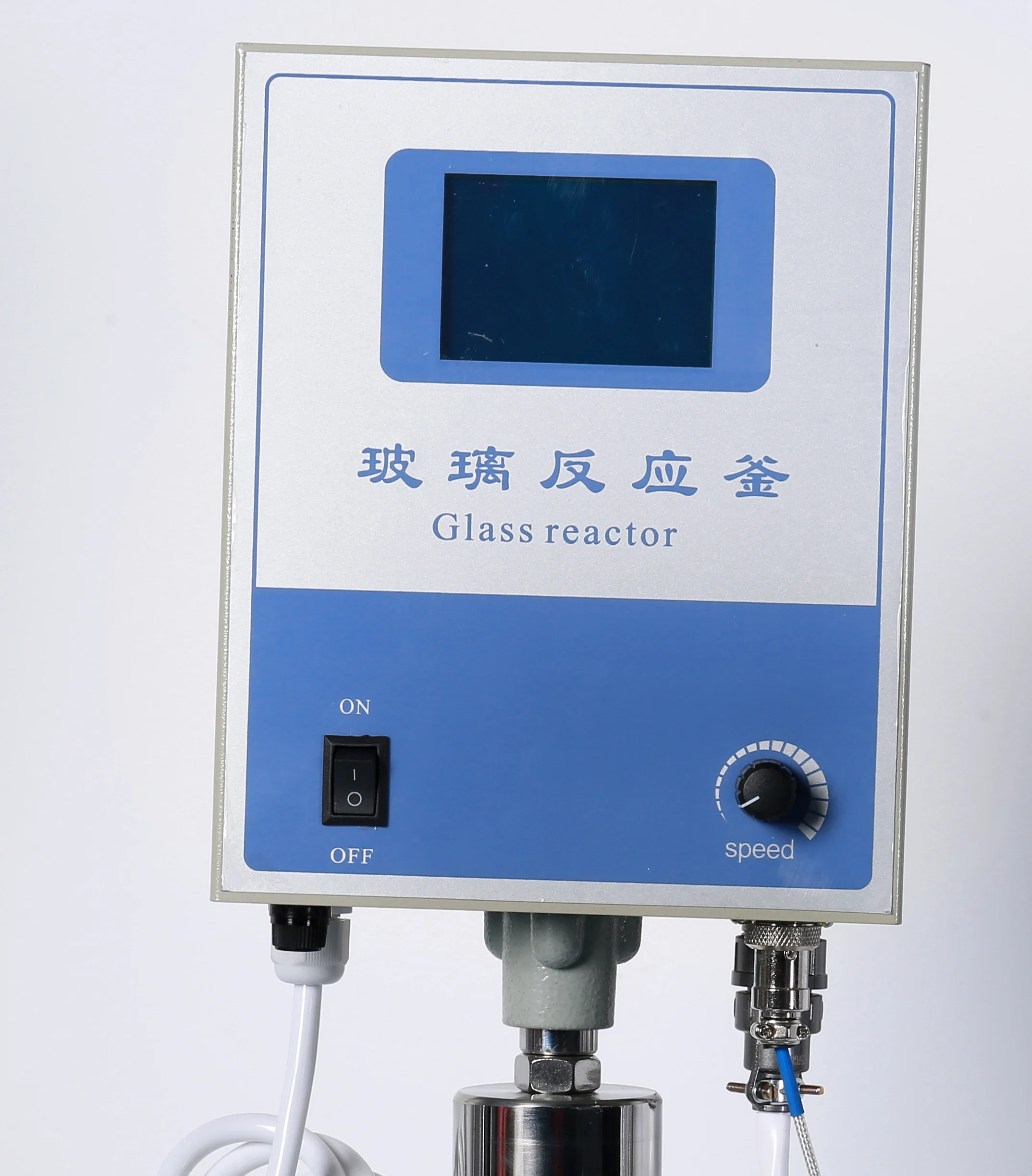 10Liter Chemical Laboratory Single Layer Glass Reactor With Thermal Stainless Steel Electric Heating Water Oil Bath